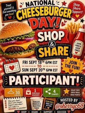 # CHEESEBURGER SHARE N SHOP